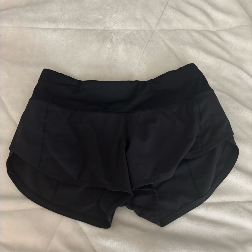 Lululemon Athletica Black Speed up Shorts